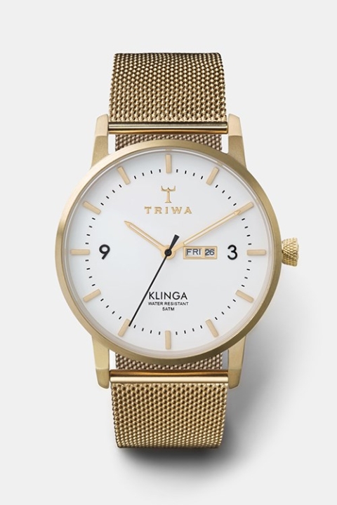 Triwa Ivory Klinga Montres Gold Mesh