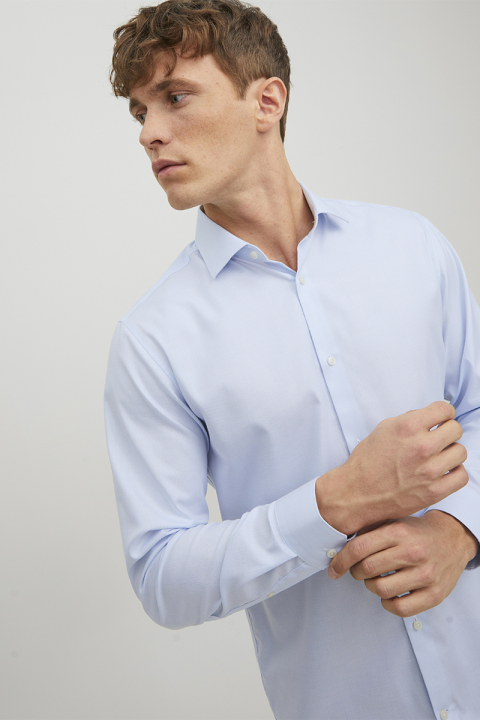 Jack & Jones Parker Wrinkle Resistant Shirt LS Cashmere Blue
