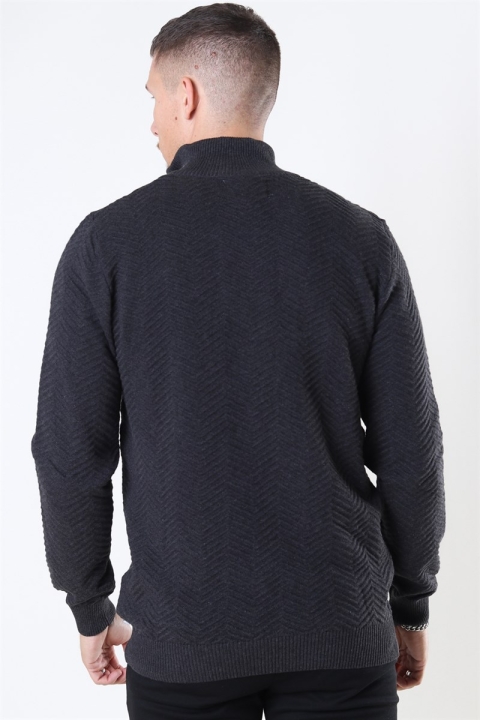 Kronstadt Carlo Half Zip Tricot Charcoal