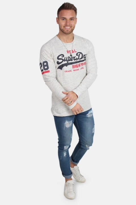 Superdry Vintage Logo Due L/S T-Shirt Watchban Ice Grit