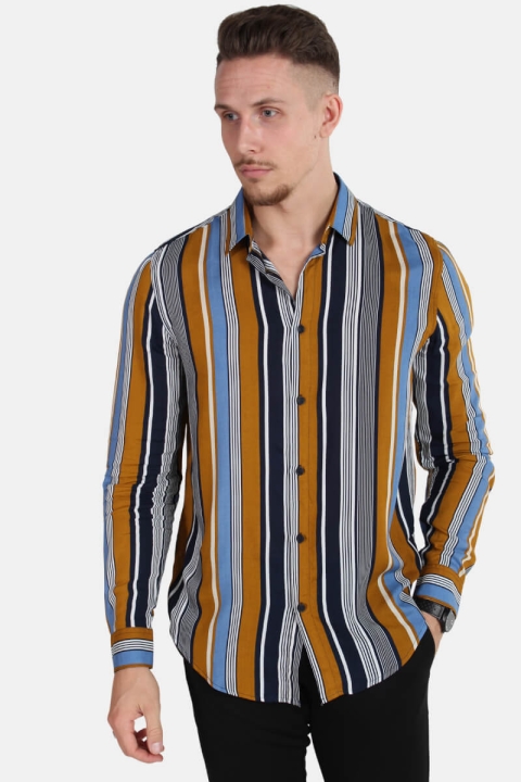 Solid Tinder L/S Chemises Chinese Yellow