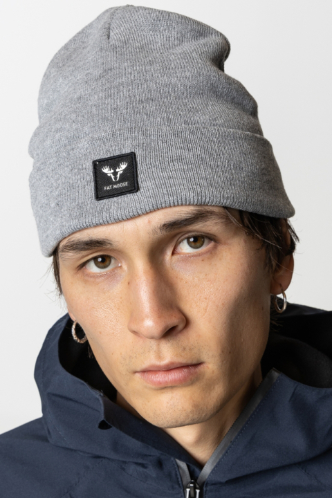 Fat Moose Base 2-pack beanie Dark navy/Light grey melange