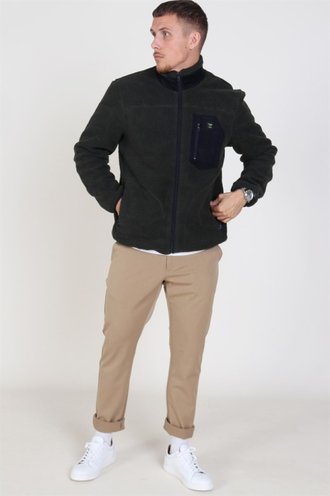 Only & Sons Dominic Sherpa Highneck Veste Forest Night