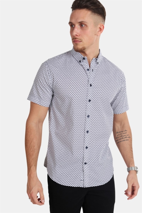 Kronstadt Johan Dolphin S/S Chemises White/Navy