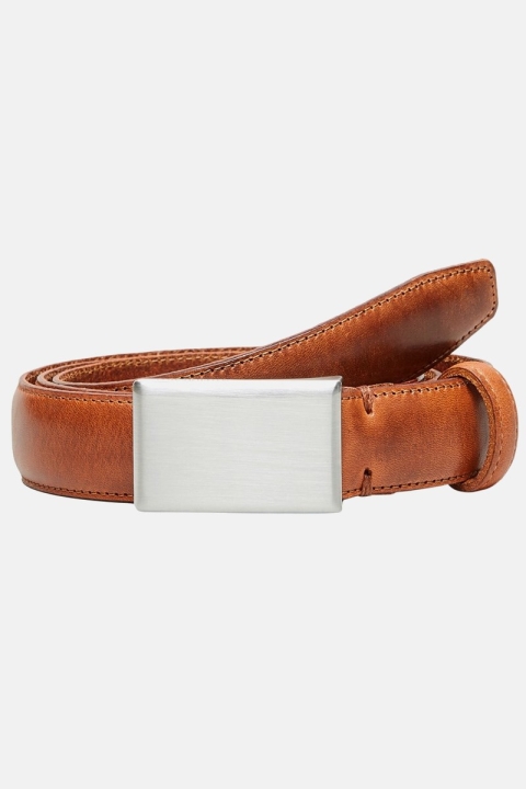 Selected Fillip Formal Plate Ceinture Cognac