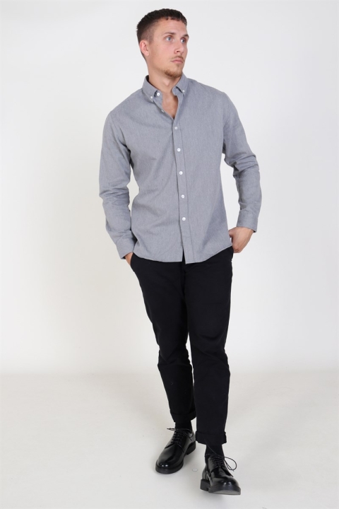 Clean Cut Sälen Flannel Chemises Rock Grey
