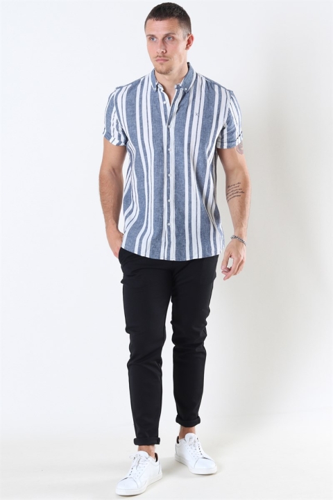 Clean Cut Sälen 146 SS Chemises Blue/Off White