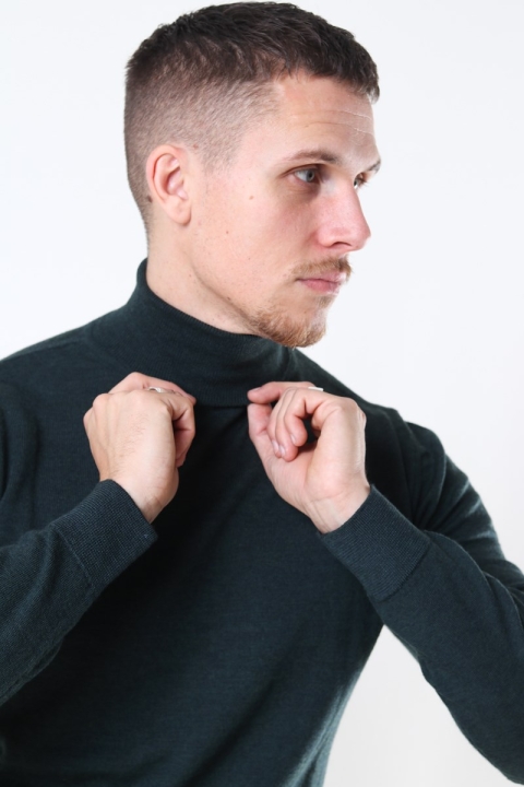 Clean Cut Copenhagen Merino Wool Roll Tricot Bottle Green