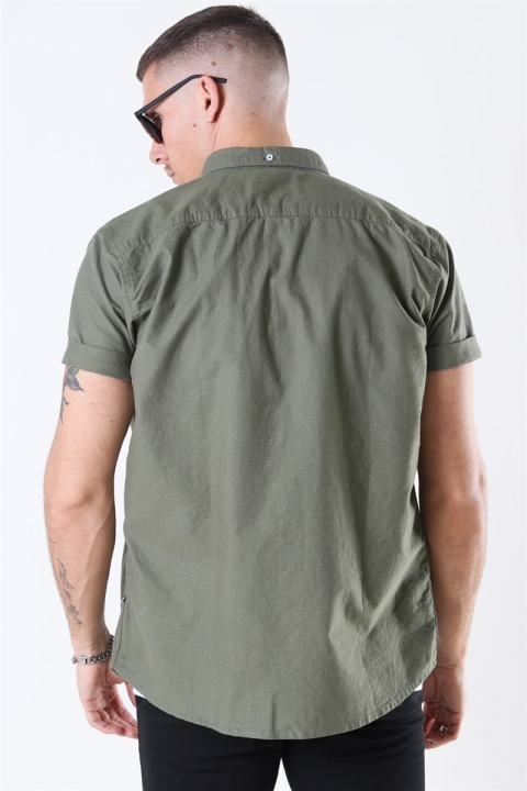 Kronstadt Johan Oxford Washed Chemises Moos