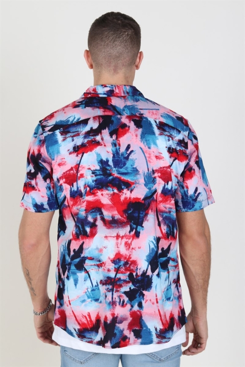 Only & Sons Oliver SS Printed Chemises Dark Blue
