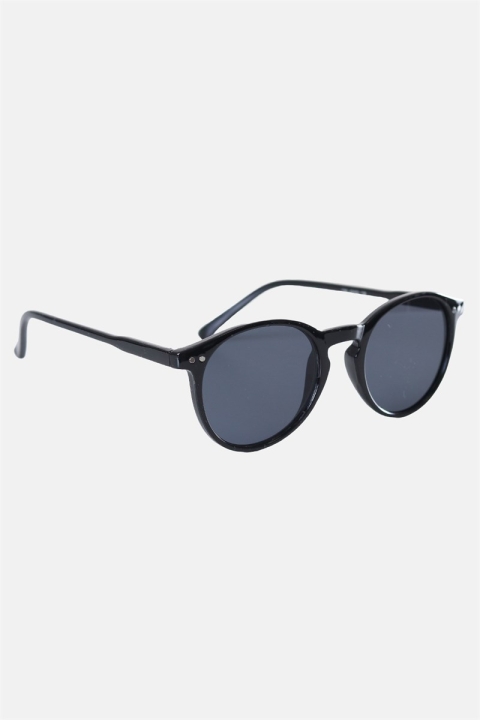 Fashion 1381 Panto Black des lunettes de soleil Grey Lens