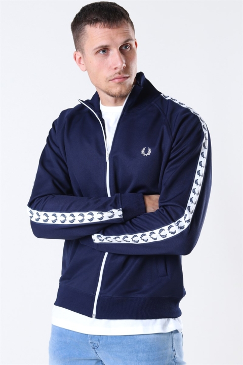 Fred Perry Taped Track Veste Carbon Blue