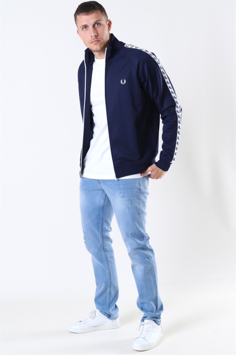 Fred Perry Taped Track Veste Carbon Blue