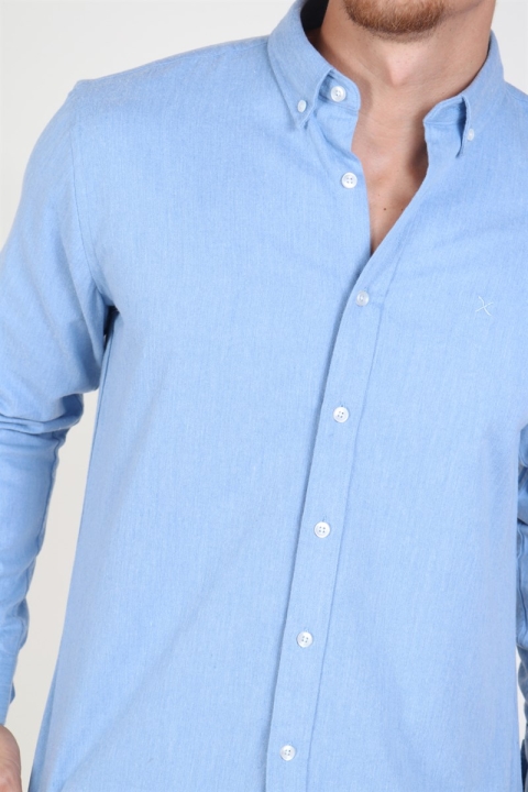 Clean Cut Sälen Flannel Chemises Blue