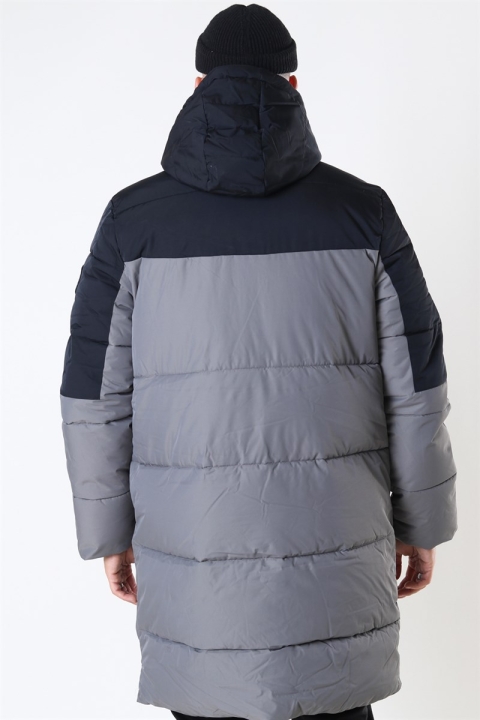 Urban Classics Puffer Parka Veste Asphalt/Black