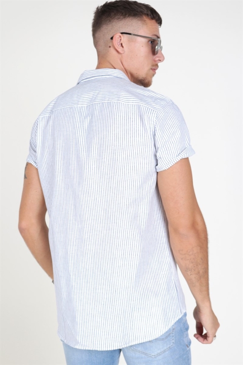 Les Deux Simon Chemises White/Navy