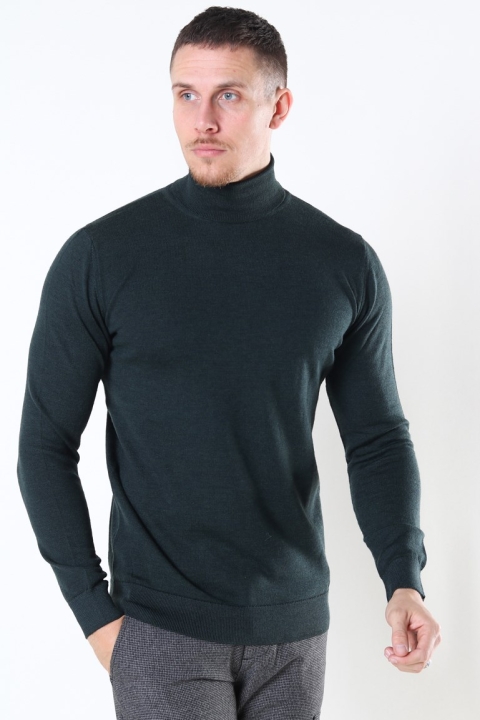 Clean Cut Copenhagen Merino Wool Roll Tricot Bottle Green