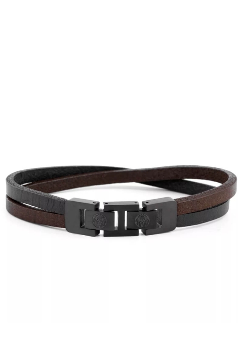 Lucleon Læder Bracelet Sort/Brun