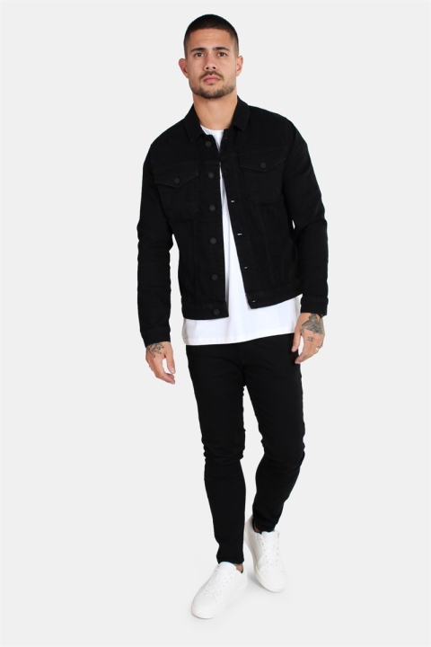 Only & Sons Chris Camp Slim Denim Veste Black