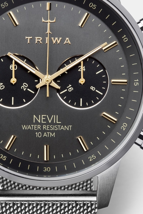 Triwa Smoky Nevil Montres Steel Mesh