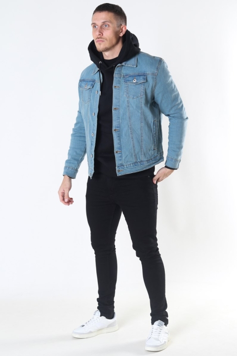 Solid Peyton Denim Veste Light Village Blue Denim
