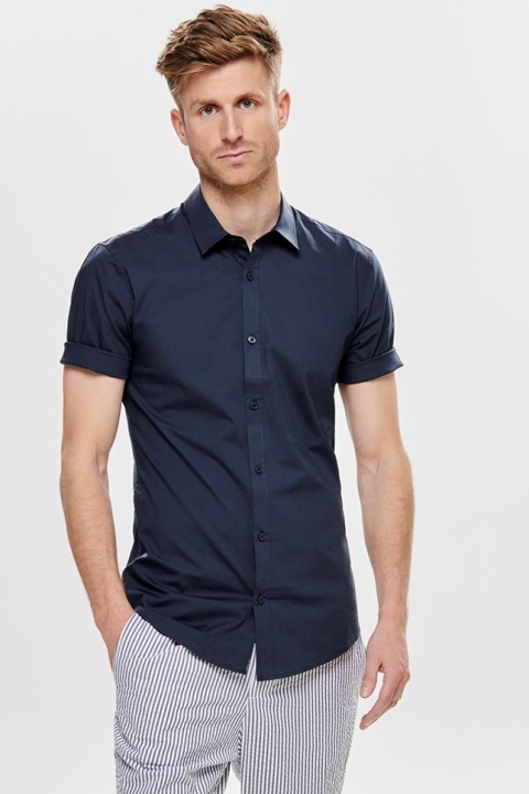 Only & Sons Alfredo SS Chemises Noos Dress Blues
