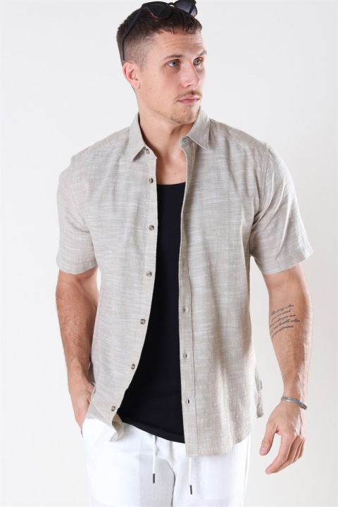 Only & Sons Slub SS Linen Look Chemises Incense