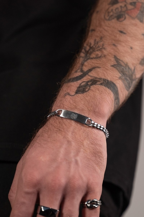 Northern Legacy Sequence Tag Bracelet Sølvtonet