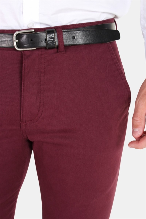 Kronstadt Daniel Stretch Chino Pantalon Dark Bordeaux