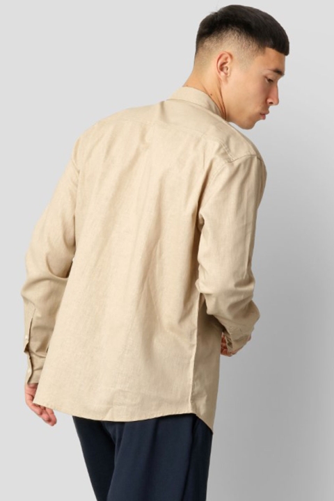 Clean Cut Copenhagen Cotton Linen Chemises Khaki