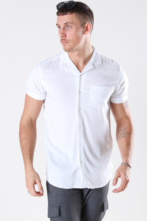 Only & Sons Silo Solid Viscose Chemises White