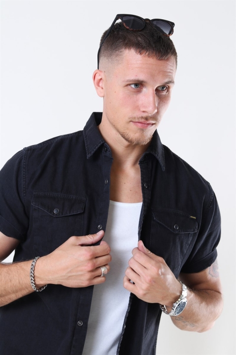 Jack & Jones Sheridan Chemises S/S Black Denim