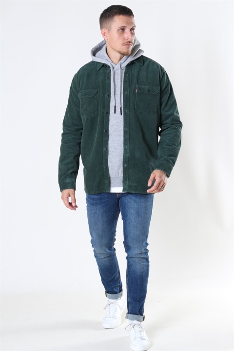 Levis Jackson Worker Corduroy Chemises Python Green