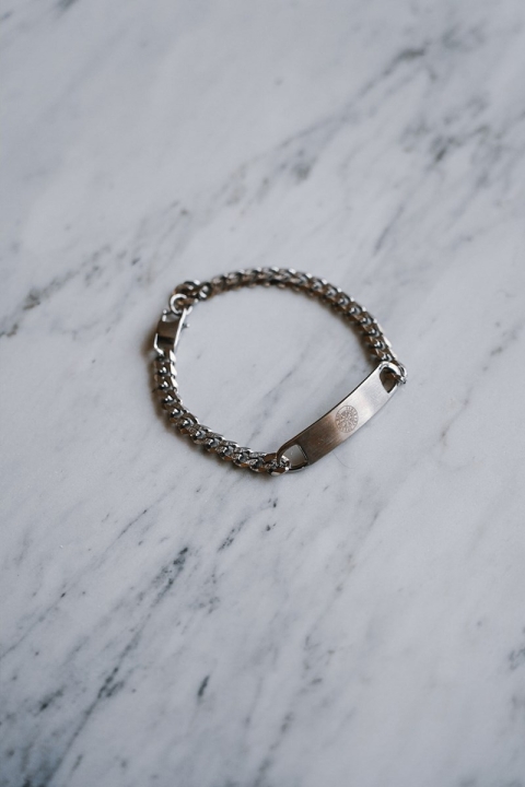 Northern Legacy Sequence Tag Bracelet Sølvtonet