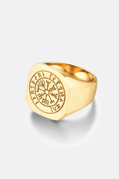 Northern Legacy Vegvisir Anneau Gold