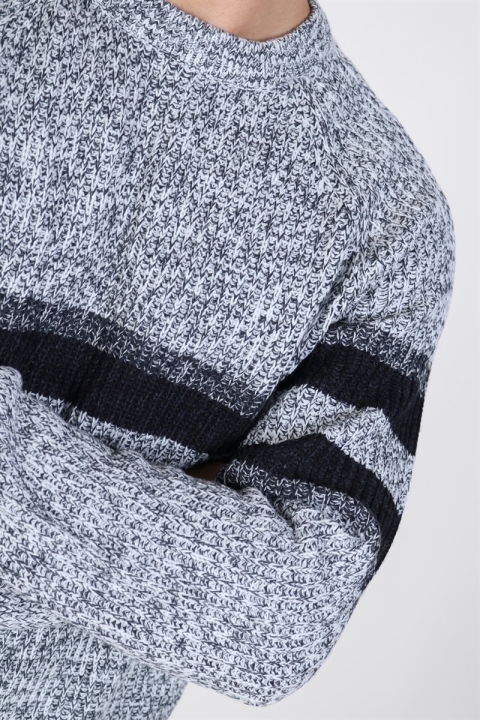 Only & Sons Cesco 5 Struc Stripe Tricot Cloud Dancer