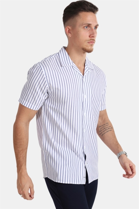 Kronstadt Cuba S/S Gr. 106 Chemises White/Navy