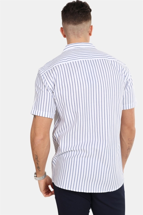 Kronstadt Cuba S/S Gr. 106 Chemises White/Navy