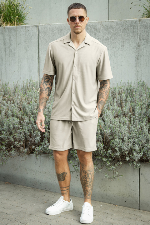 ONLY & SONS Tel Regular Plizze Shorts Moonstruck