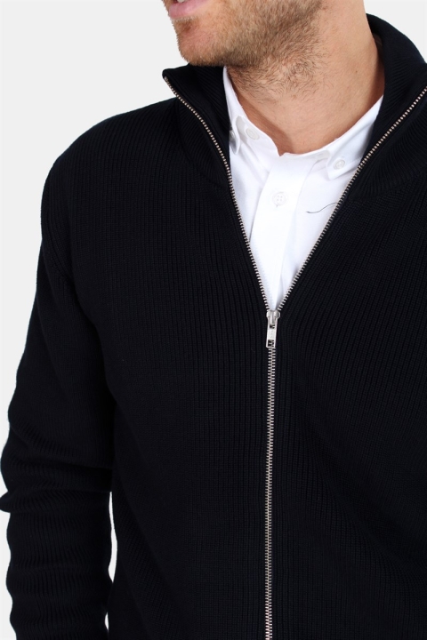 Clean Cut Osin Zip Cardigan Tricot Navy
