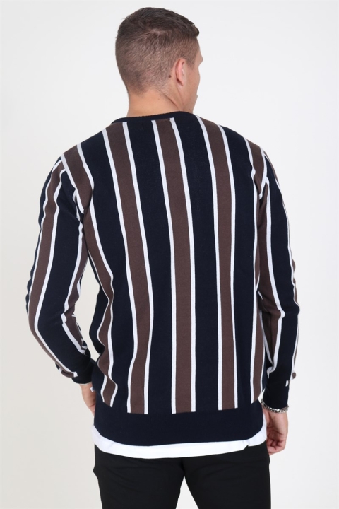 Kronstadt Ronnie Multi Tricot Brown/Navy