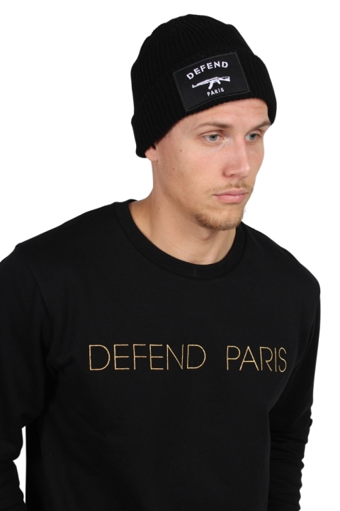 Defend Paris Biny Bonnet Black