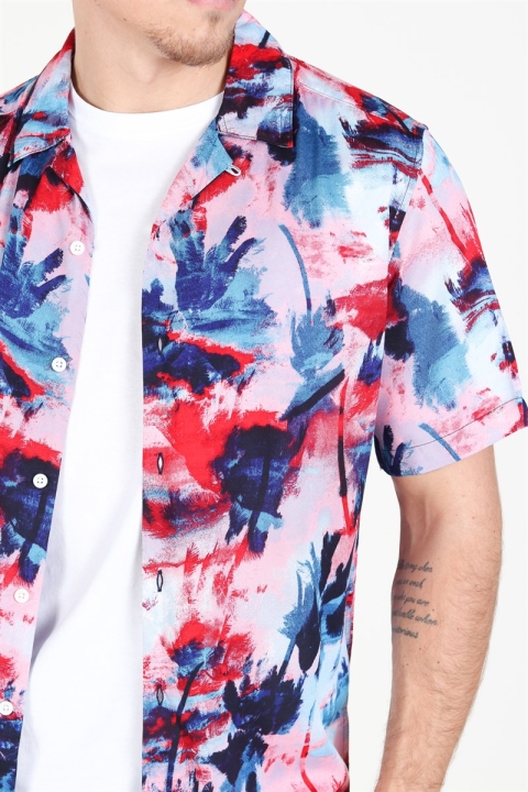 Only & Sons Oliver SS Printed Chemises Dark Blue