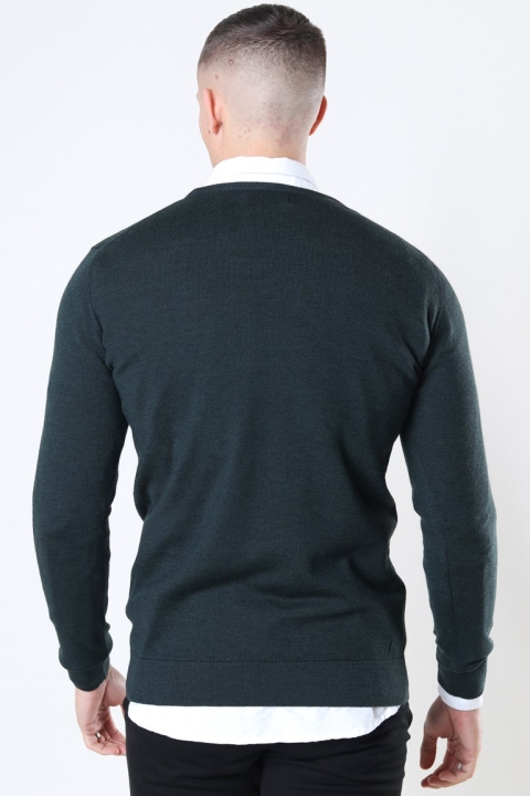 Clean Cut Copenhagen Merino Wool Crew Tricot Bottle Green
