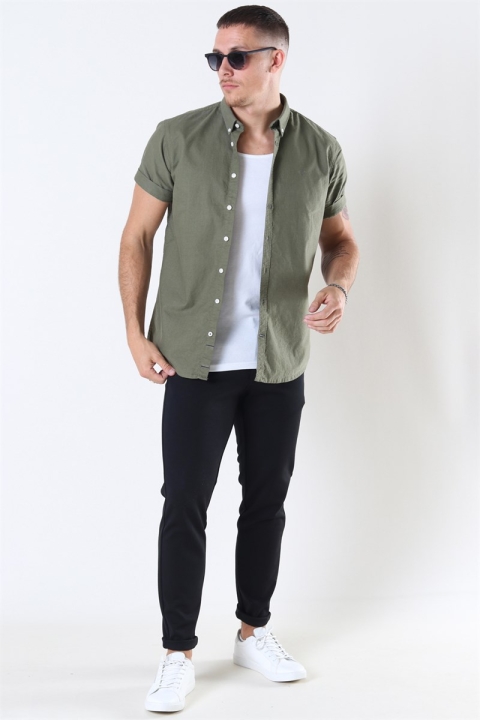 Kronstadt Johan Oxford Washed Chemises Moos