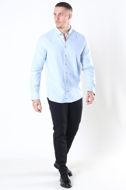Kronstadt Johan Diego Cotton Chemises Light Blue