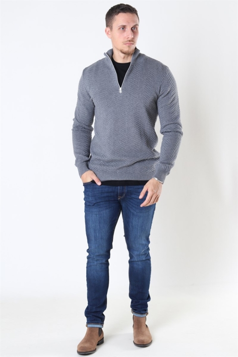Kronstadt Carlo Half Zip Tricot Anthracite