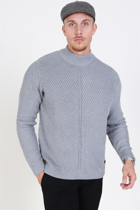 Only & Sons Roland 7 Structure Tricot Medium Grey Melange