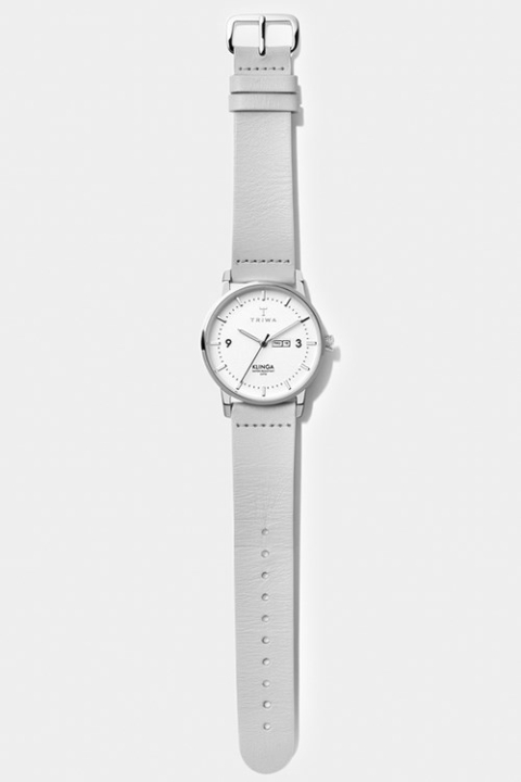Triwa Snow Klinga Montres Light Gray Silver Buckle