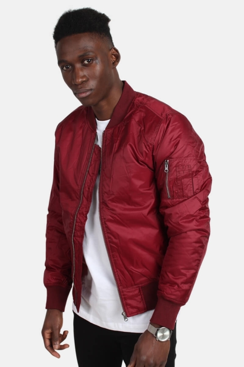 Urban Classics Bomber Veste Burgundy